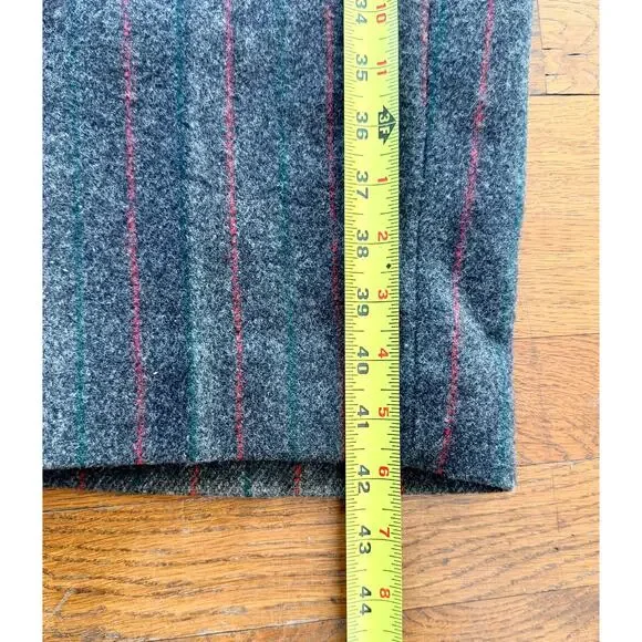 Vintage 1960s LL Bean Script Tag Heavy Wool Hunting Pants with Suspenders Stripe - Picture 15 of 16